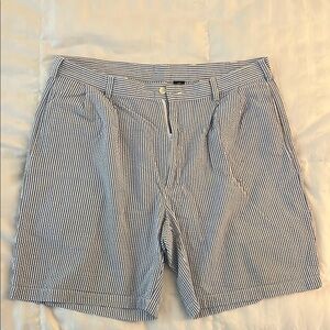 Jos. A. Bank Blue and White Flat Front Shorts